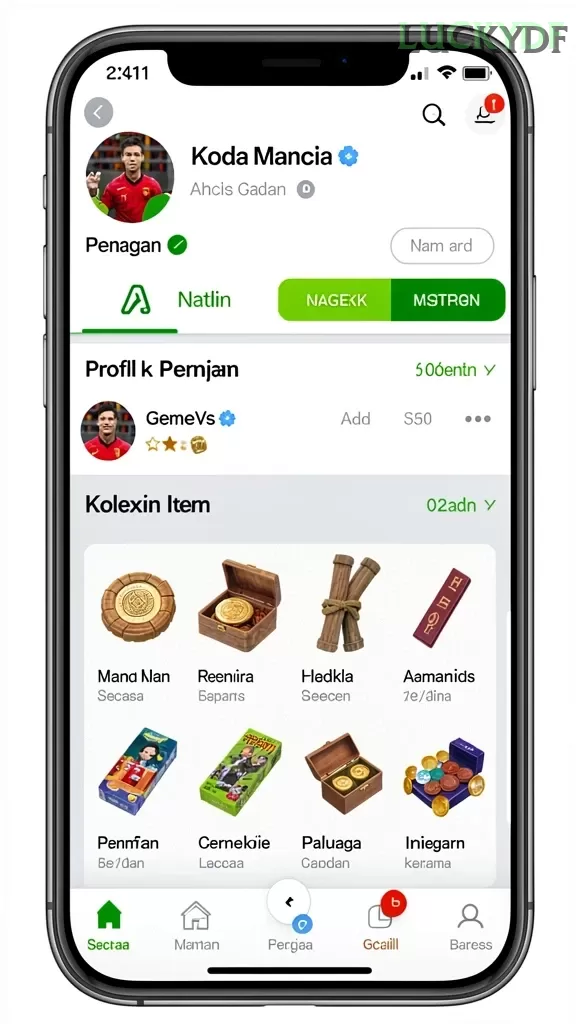 Cuplikan layar H891 — halaman utama